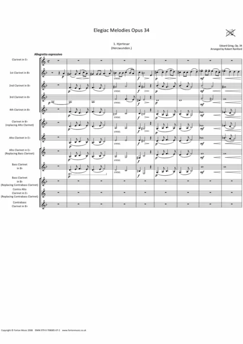 Elegiac Melodies Op 34