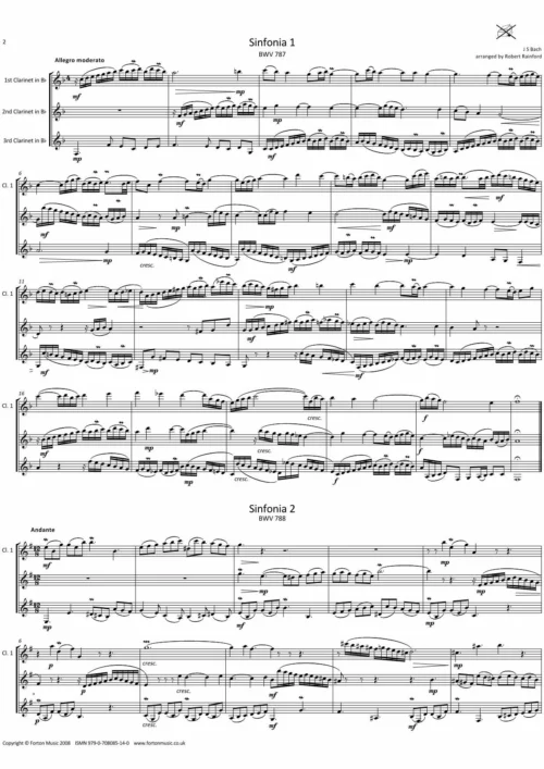 15 Three Part Sinfornias