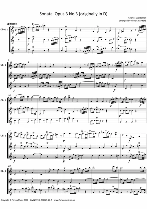 Sonata Opus 3 no 3