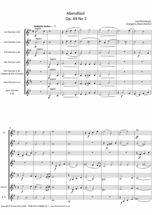 Abendlied op 69 no 3