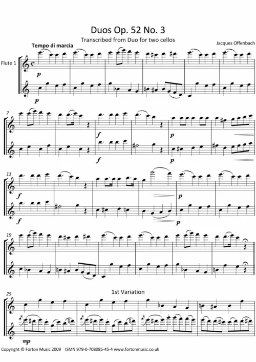 Duos Opus 52 no 3
