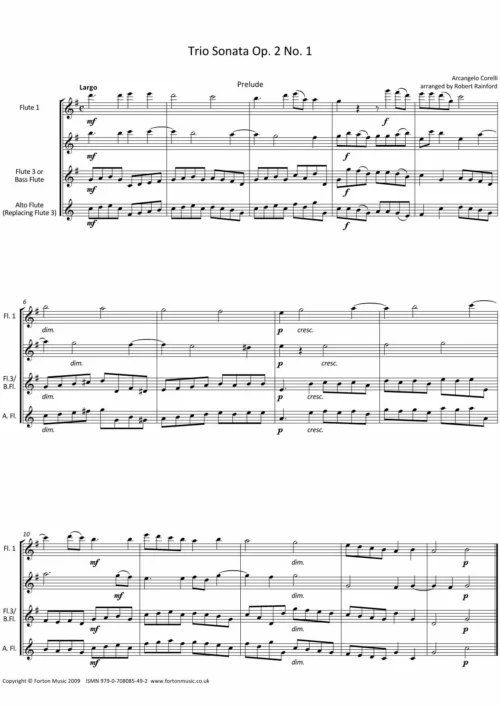 Trio Sonatas Op 2 nos 1-4