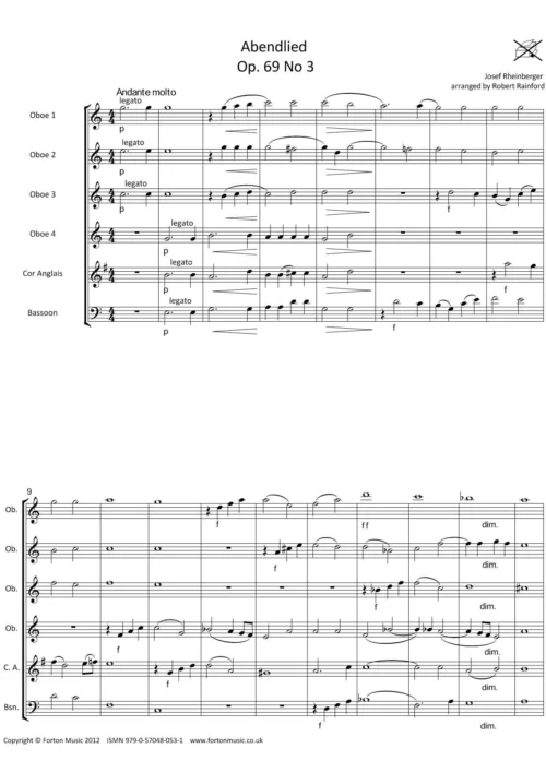 Abendlied opus 69 no 3