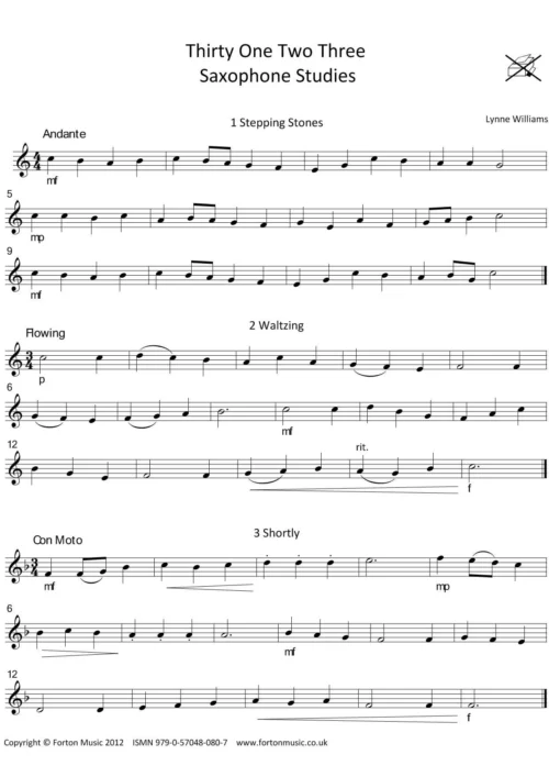 Thirty One Two Three Saxophone Studies