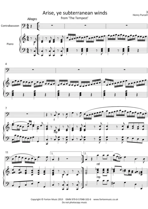 Solos for Contrabassoon