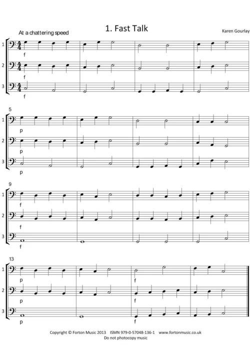 Tremendous Trios Easy Bassoon