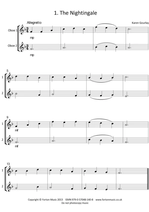 Dazzling Duos Grade 1 Oboe