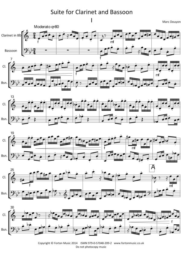 Suite for Clarinet and Bassoon