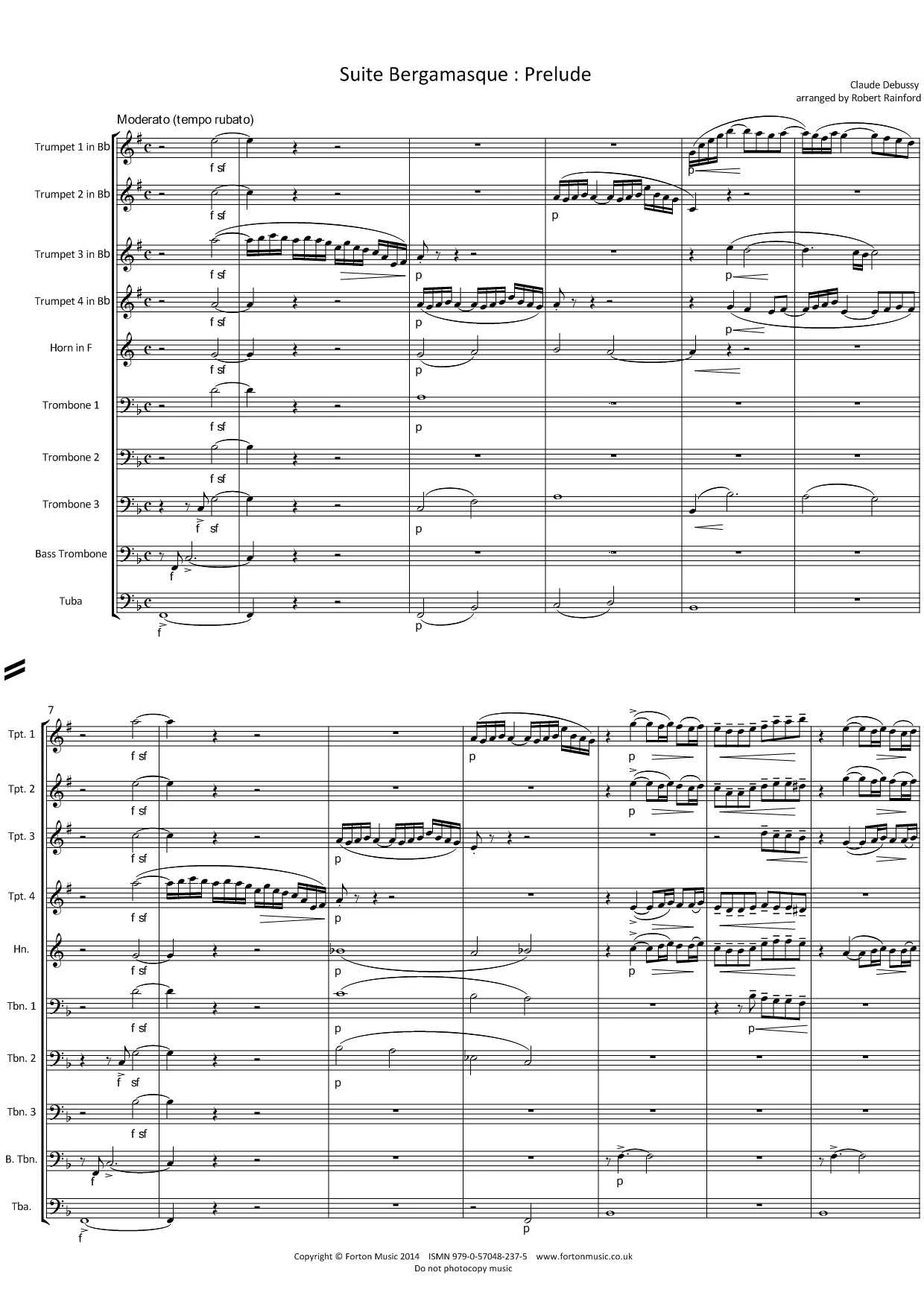 Prelude from Suite Bergamasque