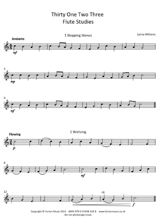 Thirty One Two Three Flute Studies
