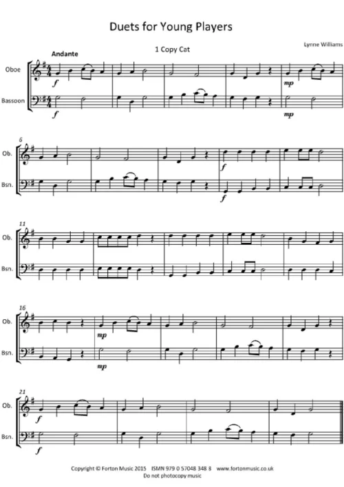 Duets for Young Players Book 1 Ob/Bsn