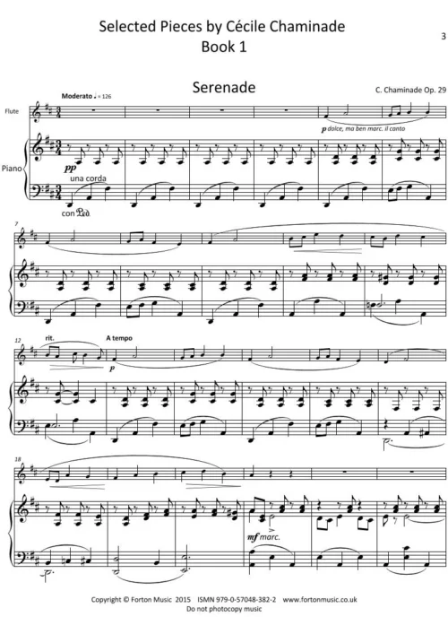 Selected Pieces by Cecile Chaminade Book 1