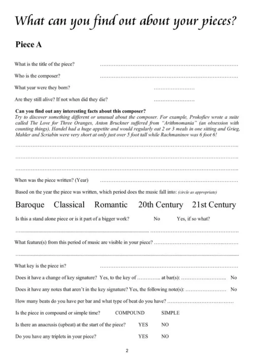 Preparing for my Grade 3 Flute