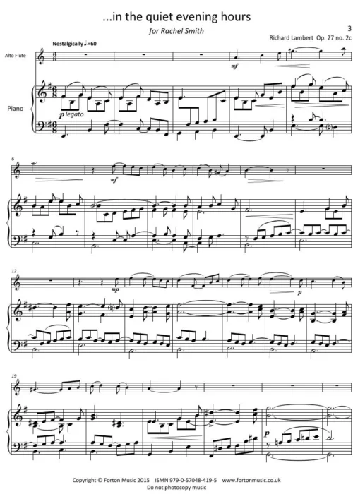 ..in the quiet evening hours