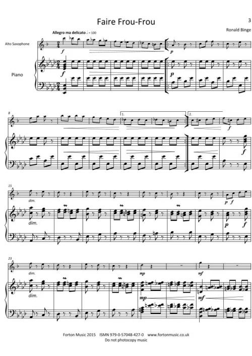 Selected Pieces by Ronald Binge Volume 1