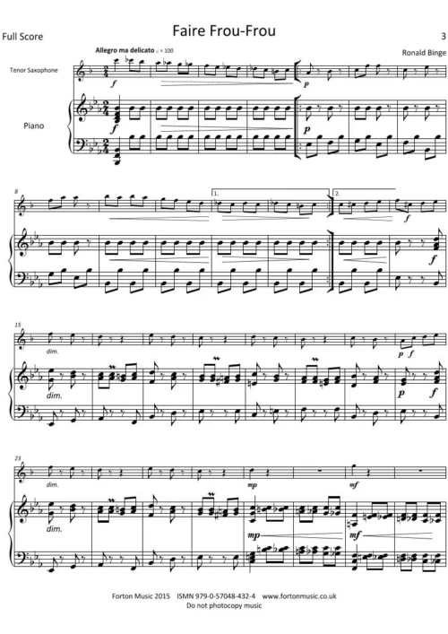 Selected Pieces by Ronald Binge Volume 1