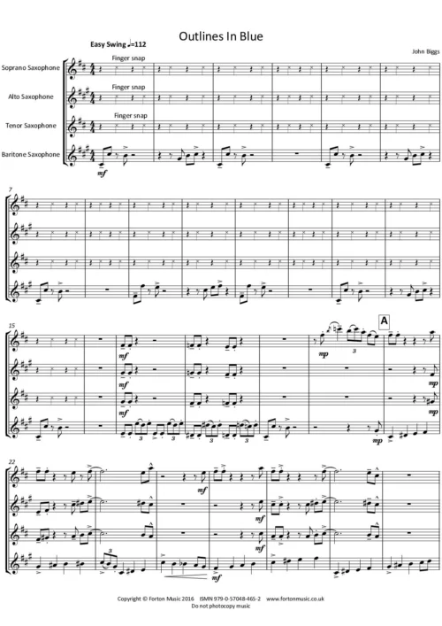 Outlines in Blue and Meditation