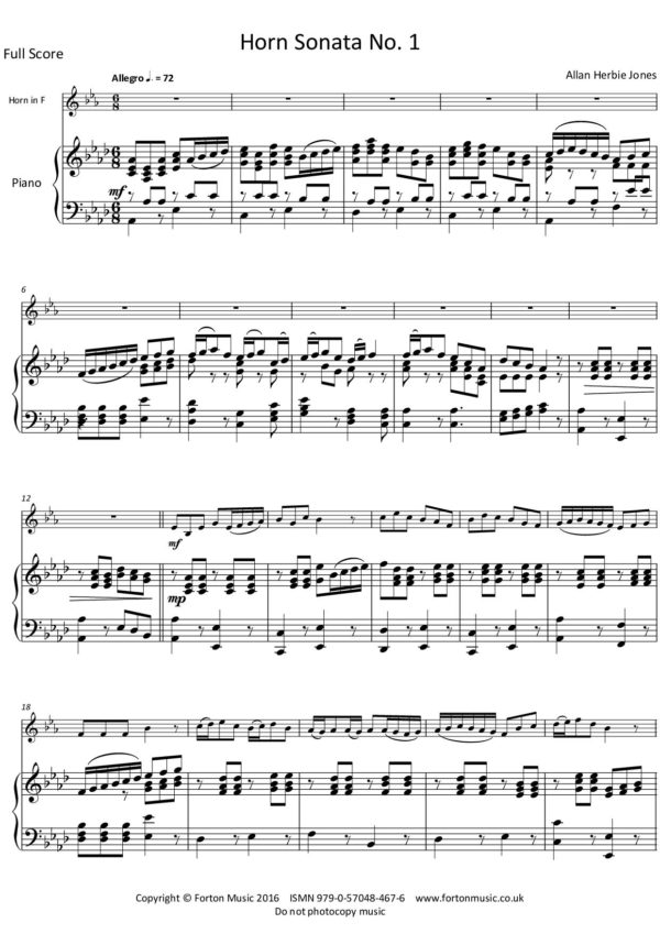 Horn Sonata No. 1