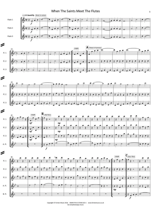 When The Saints Meet The Flutes