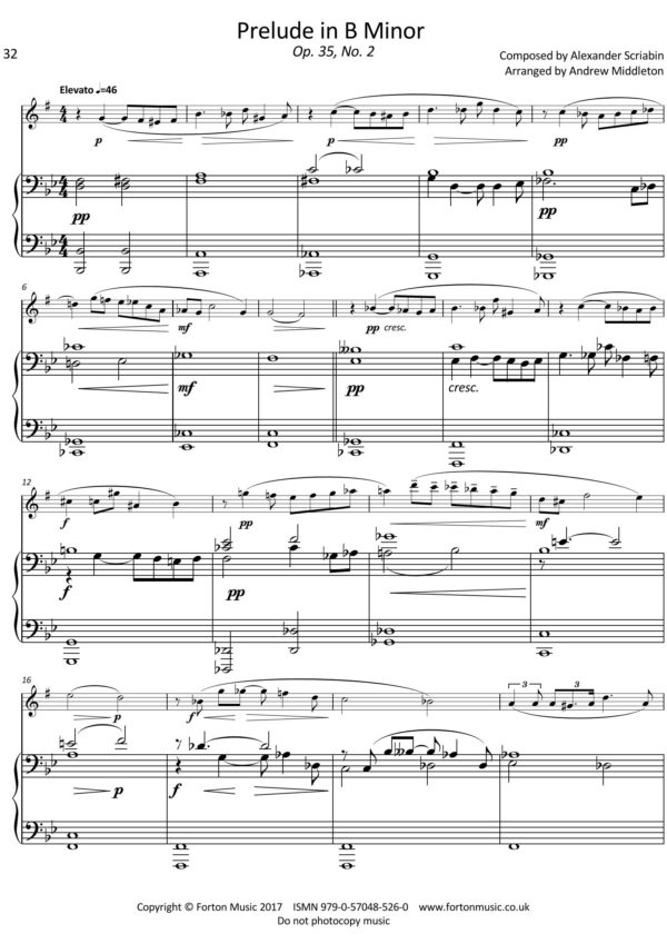 Ten Romantics for Alto Saxophone and Piano