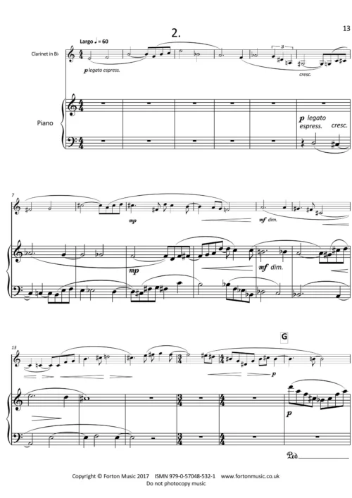 Sonata for Clarinet and Piano