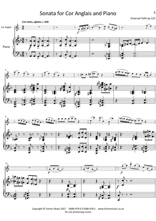Sonata for Cor Anglais and Piano