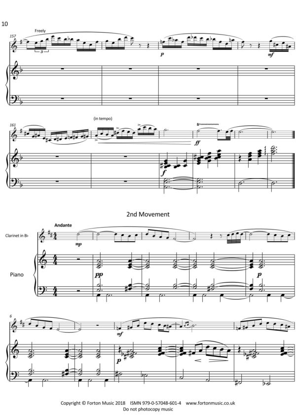 Clarinet Sonata in D minor