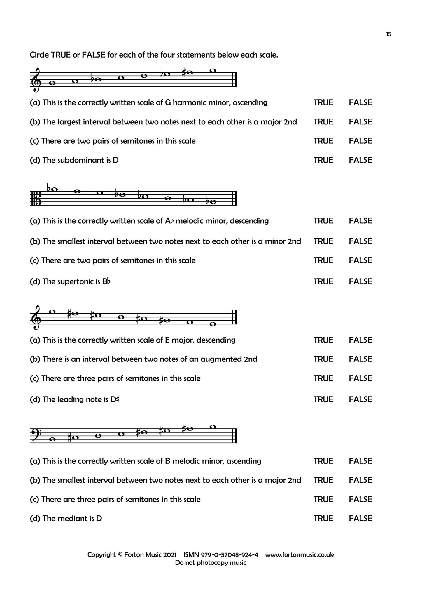 Grade 4 Theory Work Book - Forton Music