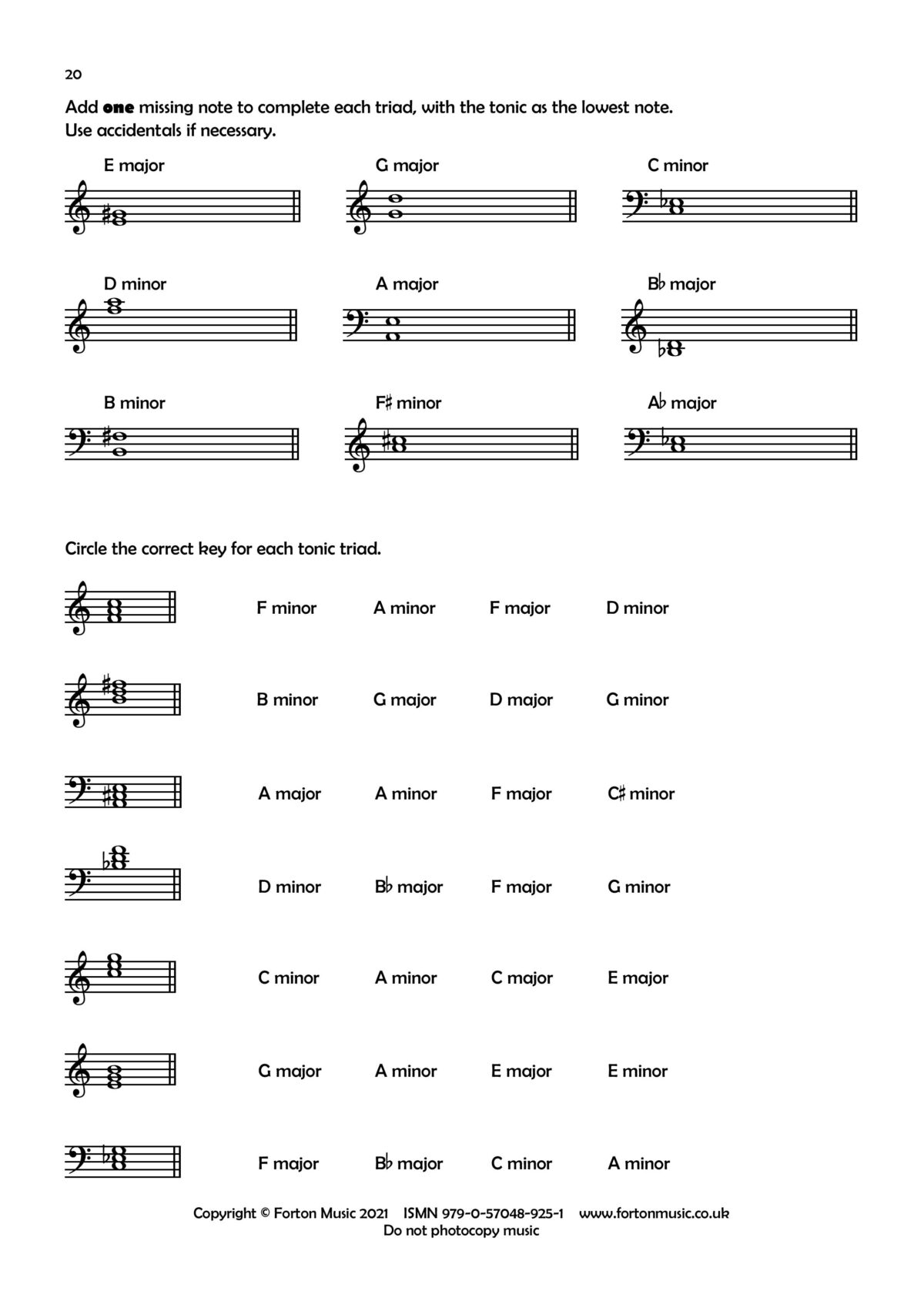 Grade 3 Theory Work Book - Forton Music