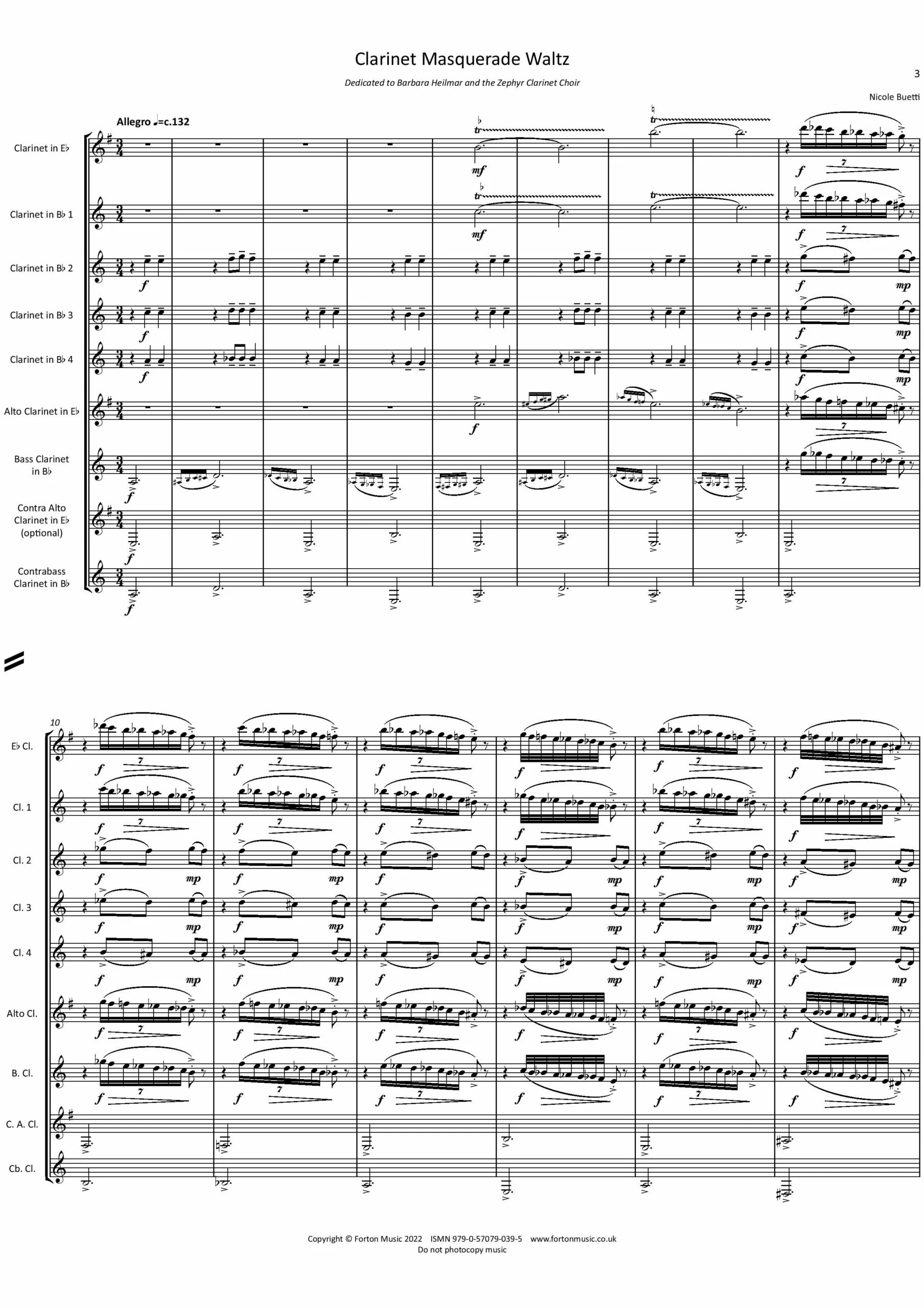 Clarinet Masquerade Waltz - Image 2