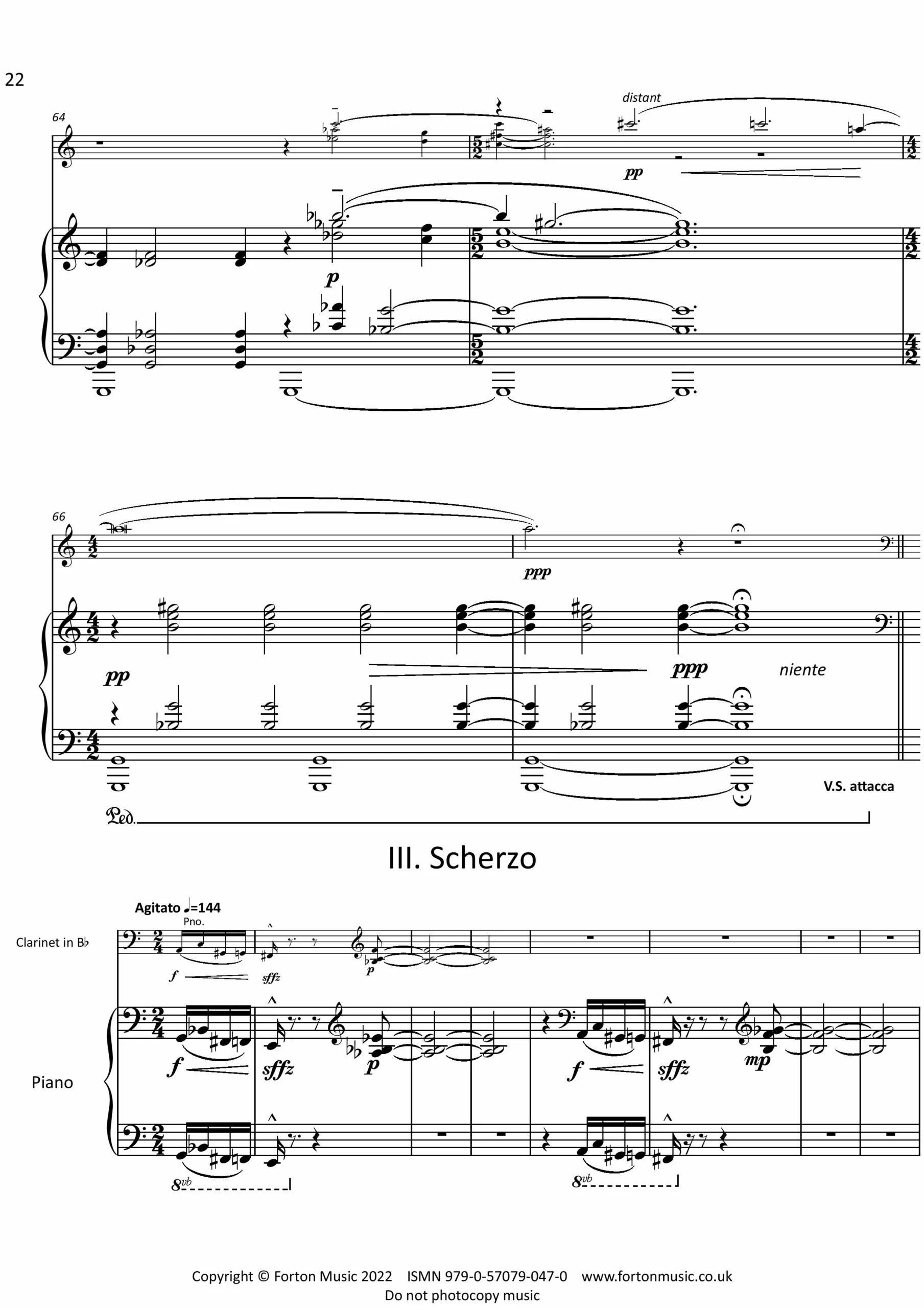 Sonata for Clarinet and Piano - Image 4
